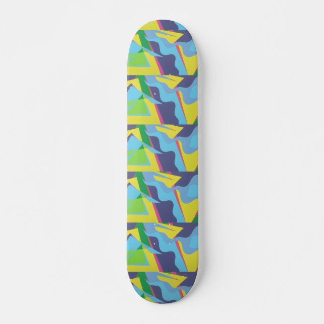 Information Highway Colorful Skateboard Deck (Frente)
