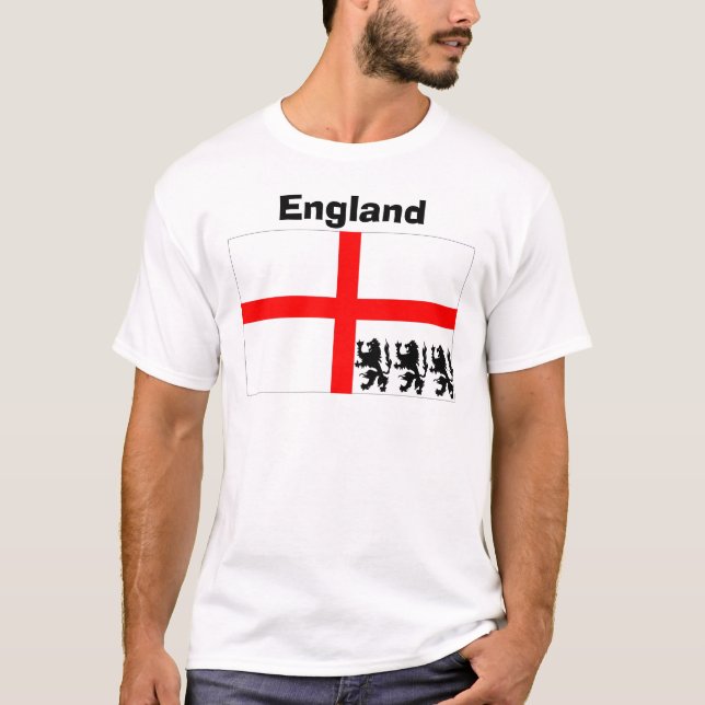 Inglaterra Camiseta Três Leões (Frente)