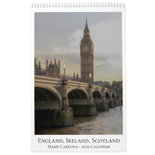 Inglaterra, Irlanda e Escócia - Calendário 2022 (Capa)