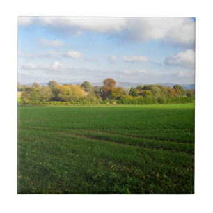 Inglês Autumn Countryside - Cerâmica Personalizada