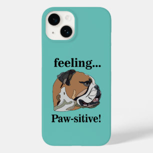 Inglês Buldogue Sentindo Cachorro Pawsitivo