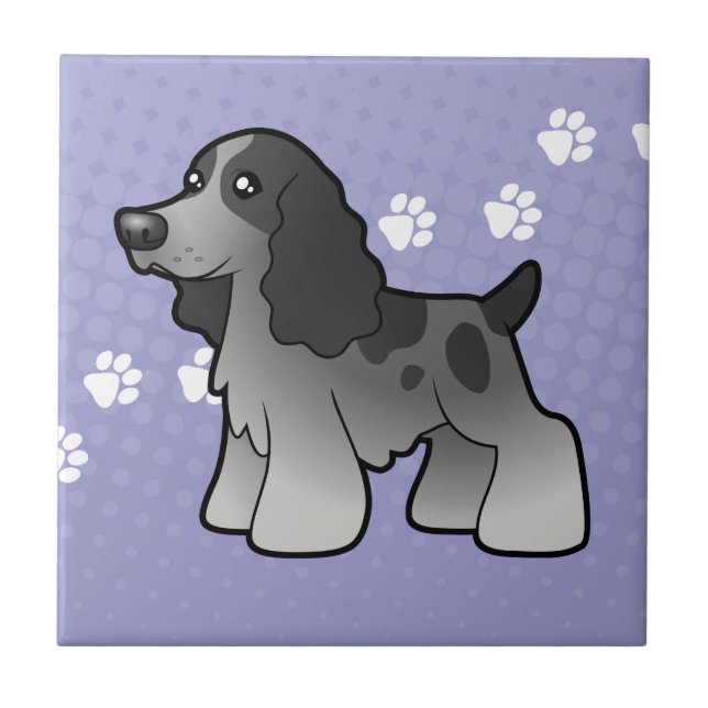 Inglês cocker spaniel dos desenhos animados (Frente)