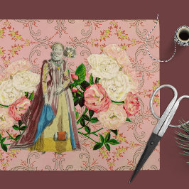 Inglês Floral Romance - Papel Tecidual de Decoupag