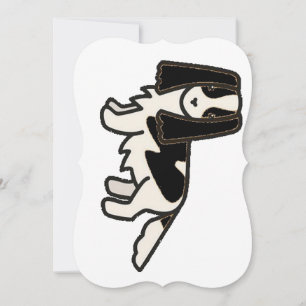 Inglês Springer Spaniel Black and White Cartoon