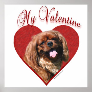 Inglês Toy Spaniel Meu Poster Namorados