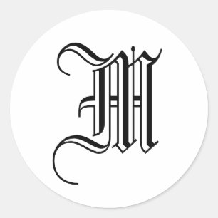 Inglês velho branco do preto da etiqueta do