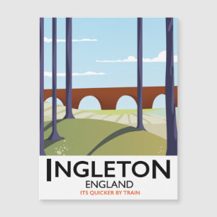Ingleton England, comboio viagem poser