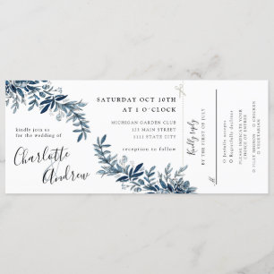 íngo convite para o casamento floral w rsvp anexad
