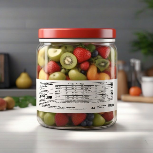 Ingredientes de nutrientes Etiqueta de Comida de C (Criador carregado)