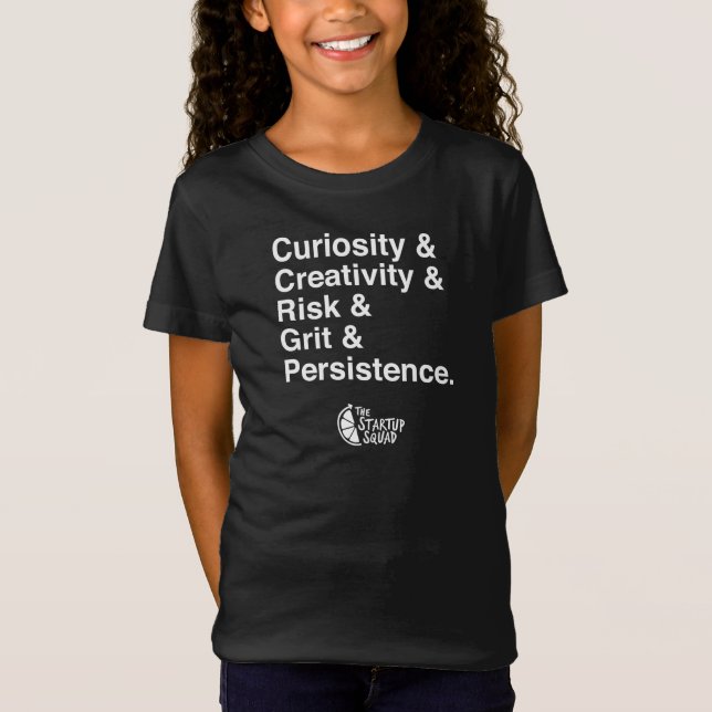 Ingredientes Empreendedores - Camisa T de Menina (Frente)