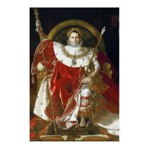 Ingres – Napoleon I on His Imperial Throne Poster