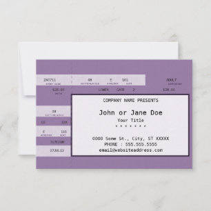 ingresso de concerto roxo