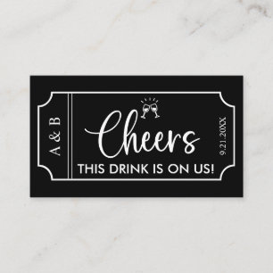 Ingresso para Bebida de Casamento Preto