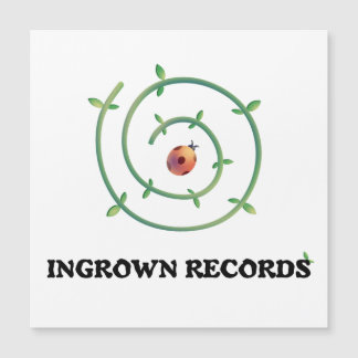 Ingrown Records Ladybug Spiral Grande Carta Magnét