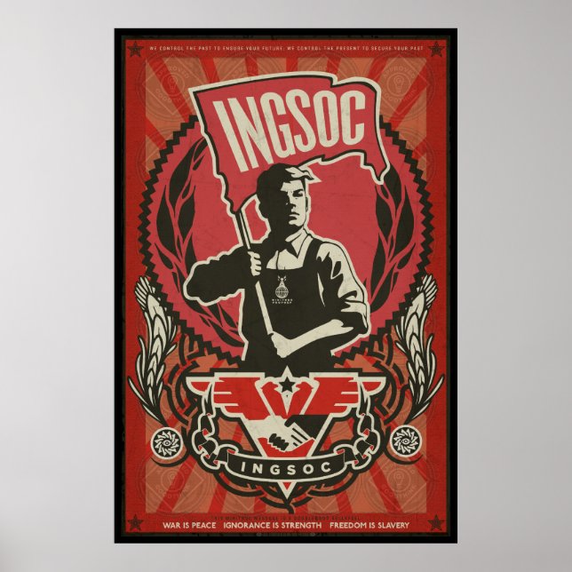 INGSOC 1984 Propaganda Poster (Frente)