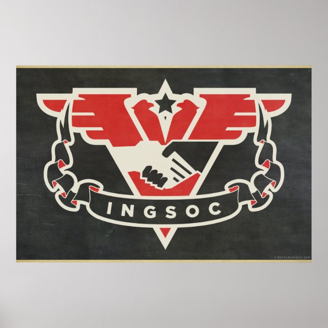 INGSOC 1984 Propaganda Poster (Frente)