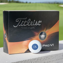 Iniciais de Monograma Personalizados Simples Azul 