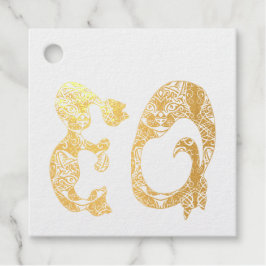 Iniciais do Monograma em Língua Inglesa do Gato