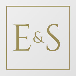 Iniciais Douradas - Ligação da Janela de Casamento