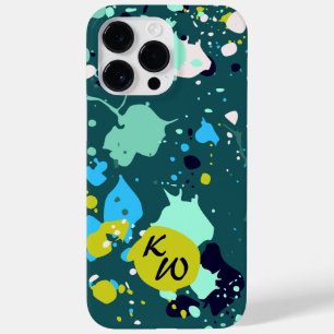Iniciais legal de Splatter de Pintura Verde