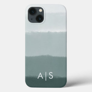 Iniciais Monogramadas Elegantes Limed Spruce Ombre