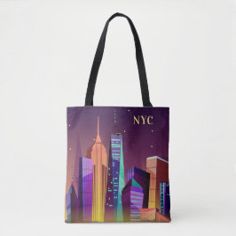 Iniciais personalizadas bolsas do New York Illustr