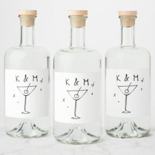 Iniciais Personalizadas De Martini Impressionante