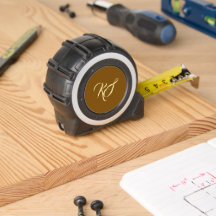 Iniciais personalizadas marrons elegantes monogram