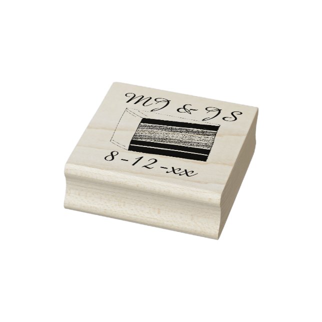 Iniciais Personalizados Carimbo De Bolo Arco-Íris (Carimbo)