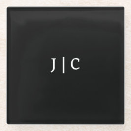 Iniciais personalizados Monograma minimalista mode