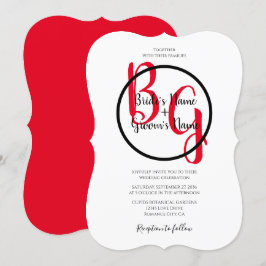 Iniciais Personalizados Simples Convites de Casame