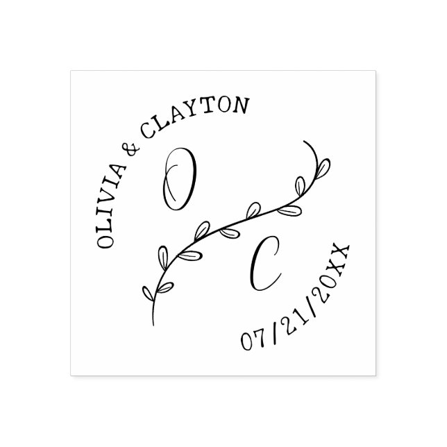 Iniciais Russos Desenhados À Mão E Carimbo De Rami (Impressão)