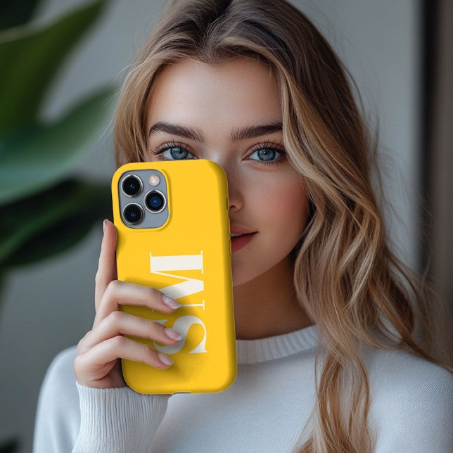 Inicial de monograma amarelo brilhante (Criador carregado)