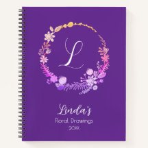 Inicial de Monograma Elegante Nome Personalizado F