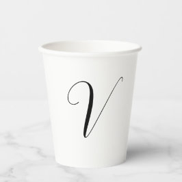 inicial de roteiro de monograma personalizado