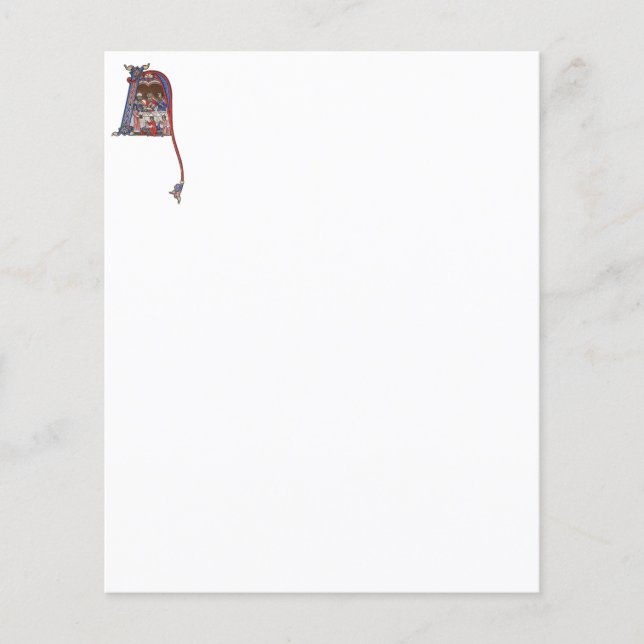 Inicial iluminada N (Frente)