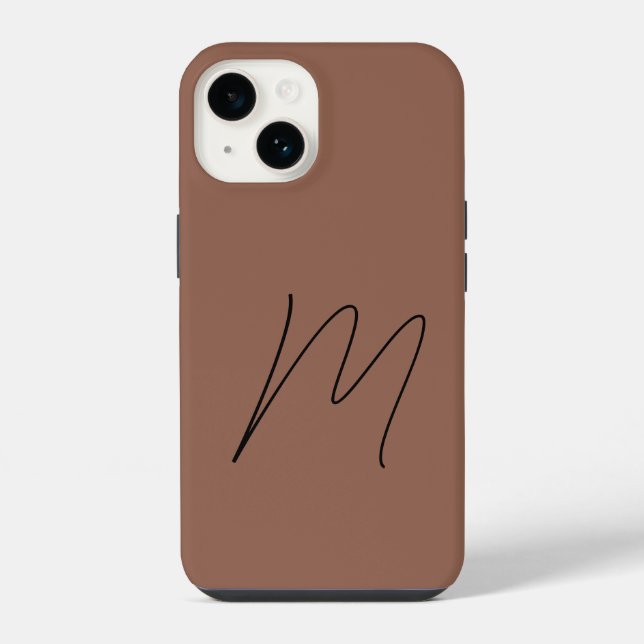 Inicial Moderna Simples Monogramada Script (Verso)