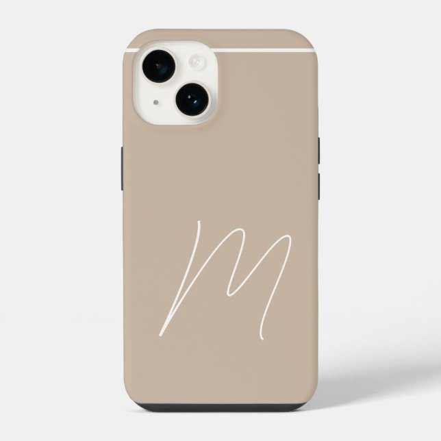 Inicial Moderna Simples Monogramada Script (Verso)