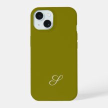 Inicial monograma minimalista verde sálvia 