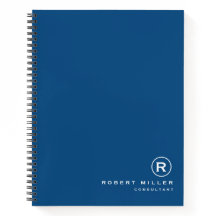 Inicial Monograma Personalizado Clássico Azul e Br