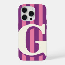Inicial Personalizada em Negrito, Listra Roxa e Ro