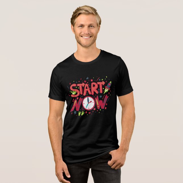 Iniciar agora design t-shirt (Frente Completa)