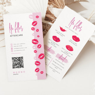 Injetações do lábio de enchimento após o cartão de