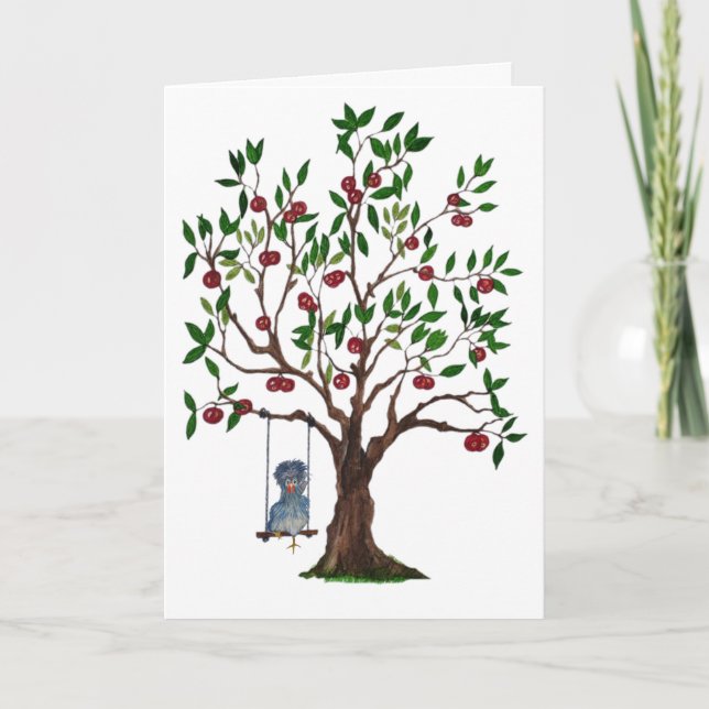 Inkspot o frango num cartão de aniversário de bala (Frente)