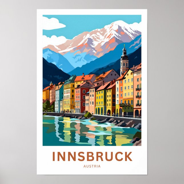 Innsbruck Austria Viagem Impressão (Frente)