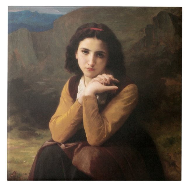 Inocência de Menina Adolescente, Bouguereau (Frente)