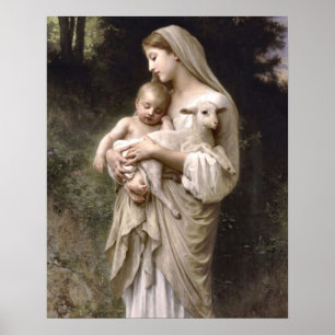 Inocência de William Bouguereau Impressão