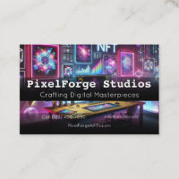 Inovação digital Cartão de visita do NFT Creator