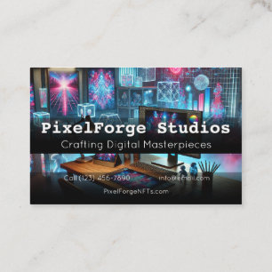 Inovação digital Cartão de visita do NFT Creator