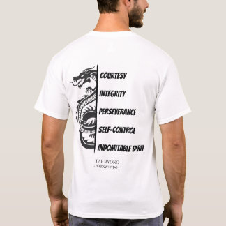 Inquilinos da Camiseta de Taekwondo